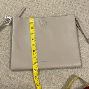 French connection, unique square cross body bag for women it’s coloured cream
